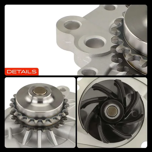 Miniatura 9 de A-Premium Bomba de agua del motor con junta [DOHC, 6 cilindros 2.7L] Compatible con Chrysler & Dodge, se adapta a 300, Concorde 98-04, Intrepide