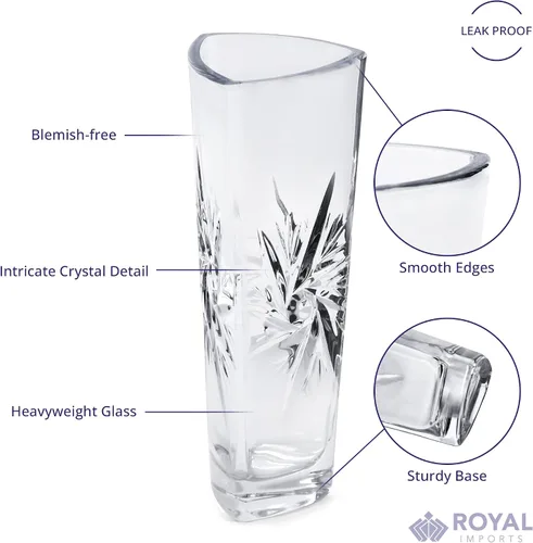 Miniatura 6 de Jarrón de cristal con aspecto de cristal para mesas de 7.5 x 3 pulgadas, diseño de estrella, jarrón de vidrio, candelabros, jarrones para decoración