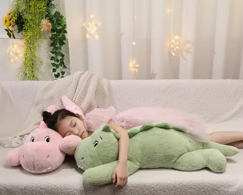 Miniatura 8 de XMV Muñeco de peluche de dinosaurio con peso de 31 pulgadas y 5 libras, peluche grande con peso, lindo juguete de peluche en forma de almohada