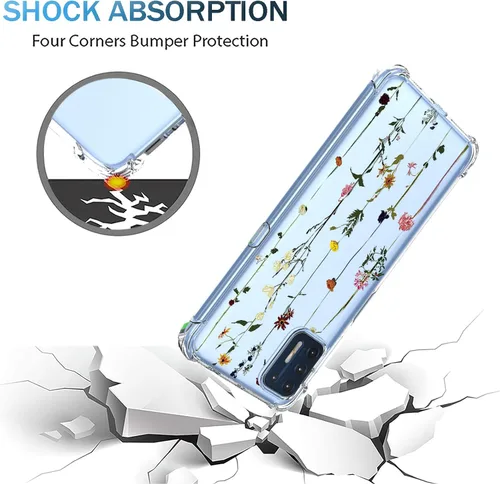 Miniatura 4 de Funda para Moto G Stylus 2021 4G Clear Flower Funda de teléfono TPU suave a prueba de golpes, antiarañazos, funda protectora para Motorola G Stylus