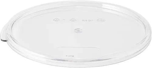 Restaurantware Tapa redonda de policarbonato de 8.75 pulgadas, tapa de almacenamiento de alimentos a presión, tapa hermética y translúcida, apta