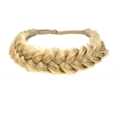 Miniatura 10 de Diadema trenzada, 2 hebras, clásica, gruesa, trenzada, ancha, elástica, de calidad, sintética, trenzada, para mujeres y niñas, estilo bohemio, 2.42