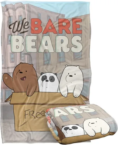 We Bare Bears Baby Bears Manta de tacto sedoso súper suave de 36 x 58 pulgadas