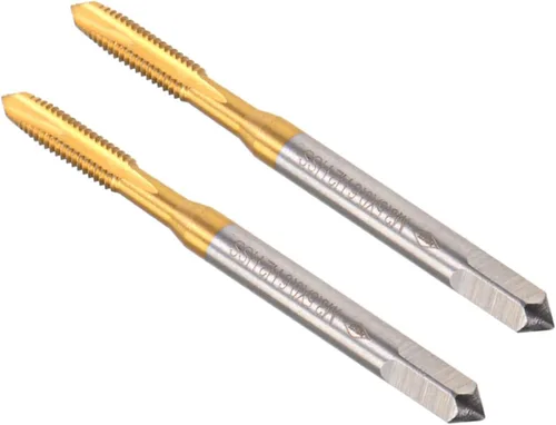 Miniatura 10 de Tapones de punta en espiral, rosca métrica M2 x 0.4, acero de alta velocidad con revestimiento de titanio 6542 - Aplicaciones: para taladrar