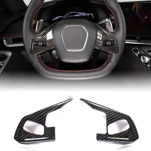 Miniatura 26 de CHEAYAR Funda de cargador de teléfono con patrón de fibra de carbono compatible con Chevrolet Corvette C8 2020-2023, funda de carga inalámbrica
