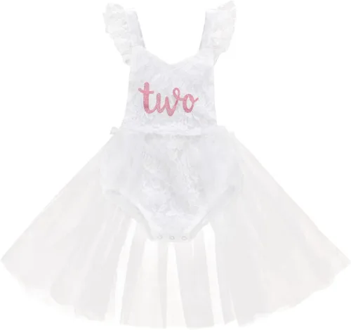 Miniatura 52 de Traje de bebé niña primer cumpleaños traje de encaje tul mameluco princesa tutú vestido de un año cumpleaños pastel Smash fotografía ropa