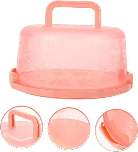 Miniatura 6 de YARNOW Caja portátil para tartas, soporte para cupcakes con tapa, soporte para cupcakes, contenedores de alimentos con tapas, transportador