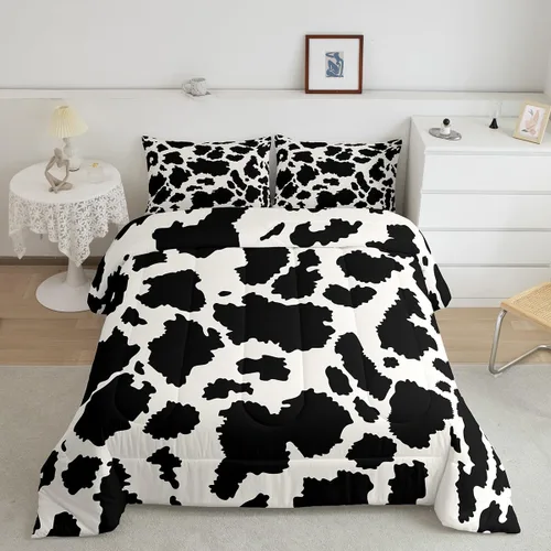 Miniatura 29 de Feelyou Juego de edredón de animales de la selva para todas las estaciones, juego de ropa de cama con 1 funda de almohada de microfibra de elefante