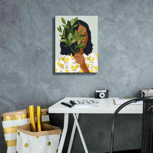 Miniatura 7 de Epic Graffiti 'Botany Portrait I' de Victoria Barnes, arte de pared en lienzo Giclée, 12 x 16 pulgadas