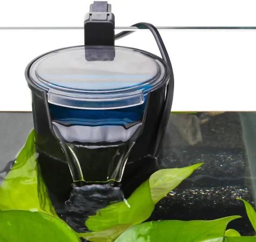 Miniatura 8 de Senzeal Filtro de tortuga para acuario, silencioso, bomba de filtro de bajo nivel de agua, 5 W, 400 L/H, filtro interno para tanque de peces