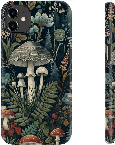 Miniatura 39 de bemal Funda para iPhone 12 Mini, estética, vintage, floreciente, peonía, concha, femenina, compatible con MagSafe, moderna, única, moderna, moderna