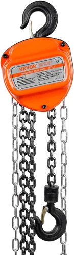 Miniatura 11 de VEVOR Polipasto de Cadena Manual, 1 Tonelada 2200 lbs de Capacidad 20 FT Come Along, Acero al Carbono Galvanizado G80 con Freno de Doble Trinquete
