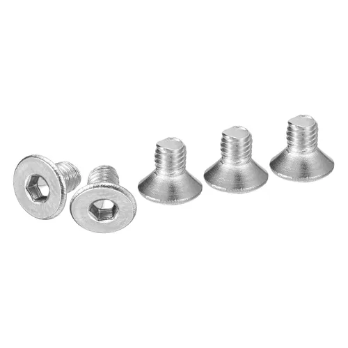 Miniatura 19 de DTGN Tornillos de cabeza plana M3-0.020 x 1.378 in, paquete de 50 tornillos de cabeza plana de acero inoxidable 304, rosca completa, pernos