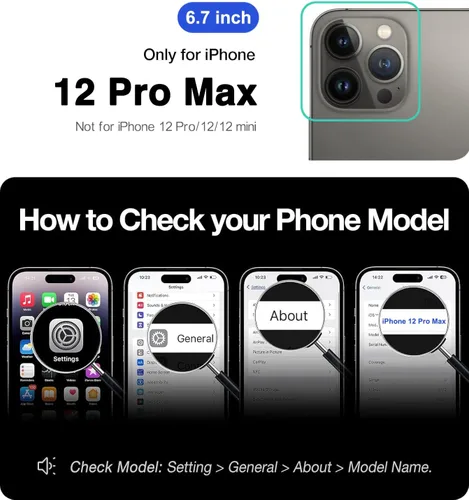 Miniatura 2 de Funda magnética para iPhone 12 Pro Max, cartera magnética desmontable con soporte para tarjetas, [compatible con MagSafe] grado militar, a prueba