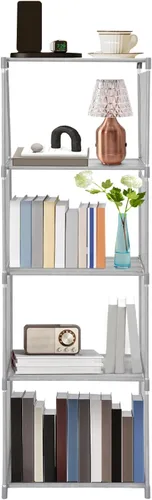 Estantería de almacenamiento de 4 niveles, estantería de almacenamiento resistente y organización, estantería de almacenamiento de pared para