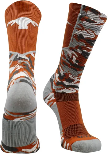 Miniatura 16 de TCK NCAA Woodland Camo Crew Socks – Officially Licensed Collegiate Fan Gear – Durable Cushioned Moisture Wicking Socks