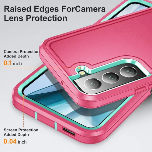Miniatura 4 de BaHaHoues - Funda para Samsung Galaxy S22 con patas de apoyo incorporadas, cubierta protectora a prueba de golpes/polvo/caídas de grado militar