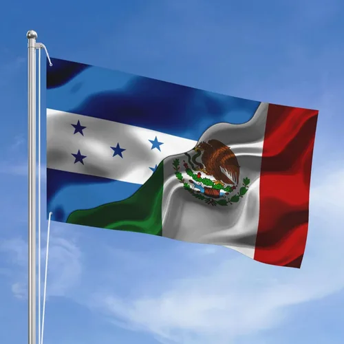 Miniatura 15 de Banderas de Honduras y República Dominicana para exteriores de 3 x 5 pies, tres capas de tela para coser a doble cara, impresión de 3 x 5 pies