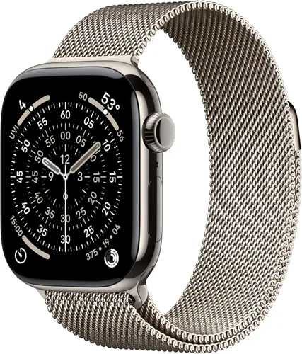 Miniatura 26 de Apple Reloj inteligente de la serie 11 [GPS de 1.654 in] con caja de aluminio plateado con correa deportiva de niebla morada - S/M. Puntuación