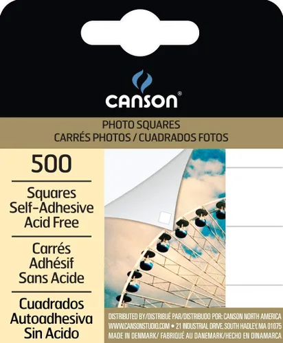 Miniatura 2 de Canson Esquinas autoadhesivas para fotos, transparentes, paquete de 250 dispensadores (100510368)