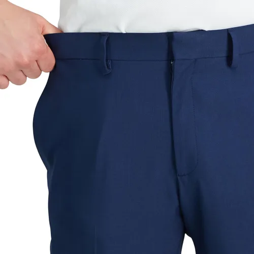 Miniatura 4 de Haggar Pantalones de vestir de alta calidad para hombre, ajuste recto, parte delantera plana, tallas regulares y grandes y altas