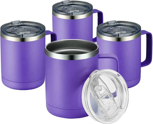 Miniatura 12 de MEWAY - Taza de café con asa, vaso térmico