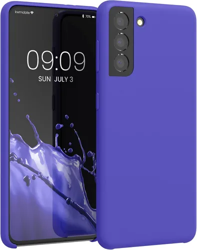 Miniatura 94 de kwmobile Funda compatible con Samsung Galaxy S22 - Funda de silicona TPU con acabado suave - Blue Reef