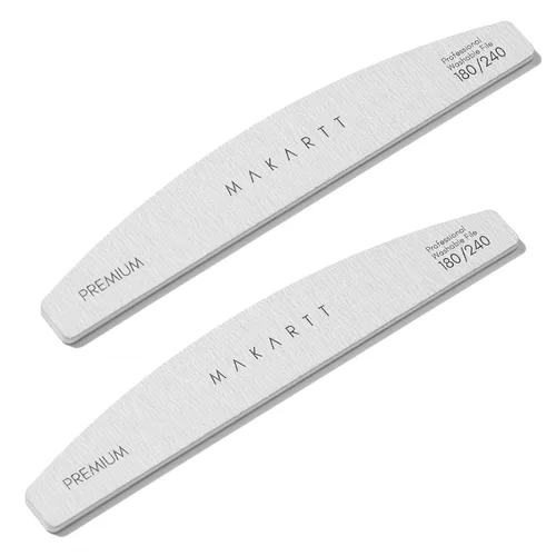 Miniatura 9 de Makartt Lima de uñas – Tablas de esmeril de grano 180/240 para uñas, 2 limas de uñas de doble cara para preparación y pulido de uñas naturales, kit