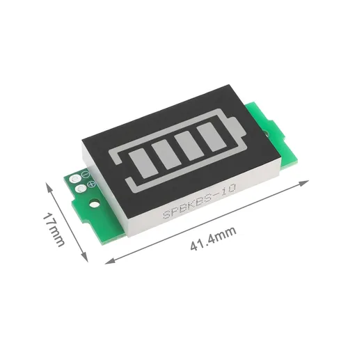 Miniatura 4 de Create idea Módulo indicador de capacidad de batería de 3-34 V, módulo indicador de carga de batería, 5 mA, compatible con 1S 2S 3S 4S 5S 6S 7S 8S