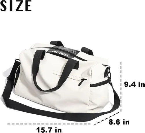 Miniatura 3 de Bolsa de gimnasio de natación, bolsa de viaje deportiva, ligera, para fin de semana, para yoga, casual, mochila de moda, universidad, Marrón, Bolsa