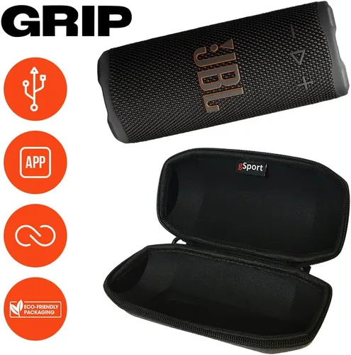 Miniatura 2 de JBL Paquete de altavoz Bluetooth portátil compacto Grip con estuche gSport (negro)