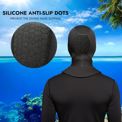 Miniatura 3 de Capucha de Buceo de Neopreno Térmico de 3mm para Hombres y Mujeres, Gorra de Traje de Neopreno para Esnórquel, Kayak, Vela, Surf con Ventilación