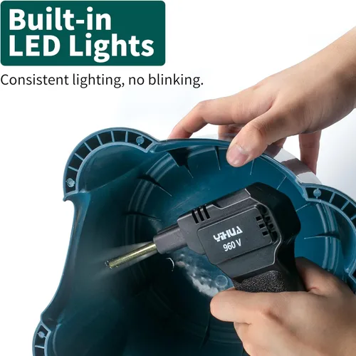 Miniatura 4 de YIHUA Kit de soldadura de plástico portátil de 960 V, grapadora caliente con luz LED, 200 grapas calientes, cortador de asistencia para reparación