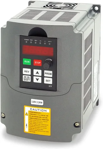 VFD de 110 V de entrada, 2.2 KW, 3 hp, unidad de frecuencia variable, inversor convertidor CNC, para control de velocidad de motor de 3 fases de 110