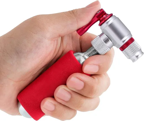 Miniatura 3 de Inflador de neumáticos de bicicleta de CO2, rápido y fácil Presta y válvula Schrader compatible con la bomba de bicicleta para bicicletas