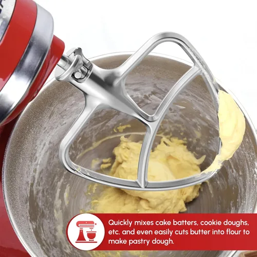 Miniatura 5 de Accesorio de Paleta de Acero Inoxidable para Batidora de Pie KitchenAid, Compatible con Tazones de Batidora de Pie Inclinable de 4.5-5 Cuartos