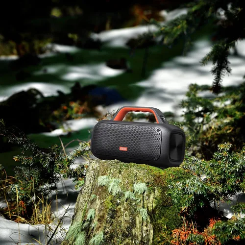 Miniatura 9 de DOSS Extreme Boom - Altavoz Bluetooth para exteriores con sonido potente de 60 W, graves profundos, tiempo de reproducción de 30 horas, USB-C, Verde