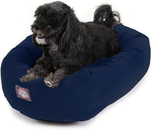 Miniatura 49 de Majestic Pet Cama para Perros Grandes Lavable de 40 Pulgadas, Mueble Ortopédico en Forma de Donut para Perros Grandes, Almohadilla y Alfombra de Gris