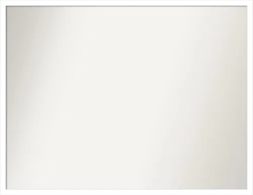 Miniatura 576 de Amanti Art Espejo de baño blanco para sobre el fregadero, 32 x 45 pulgadas, espejo de tocador rectangular blanco esbelto, marco de madera moderno