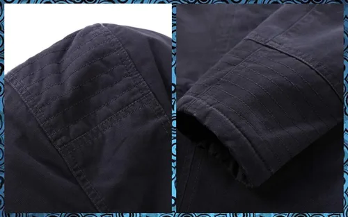 Miniatura 6 de Bellivera Chaqueta tipo parka de sarga para mujer, abrigo largo cálido con capucha y cuello de piel sintética