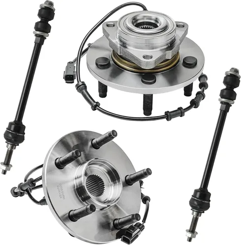 Miniatura 48 de Detroit Axle - Kit de extremo delantero RWD para Chrysler 300 Dodge Challenger Charger Upper Lower Control Arms rótulas de rodamiento de rueda Bujes