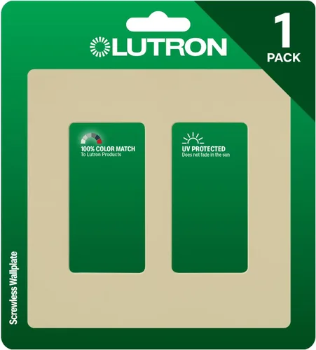 Miniatura 15 de Lutron Claro - Placa de cubierta para interruptor de luz, placa de pared de 2 posiciones, para interruptores de luz decorativos, cubierta de Acero