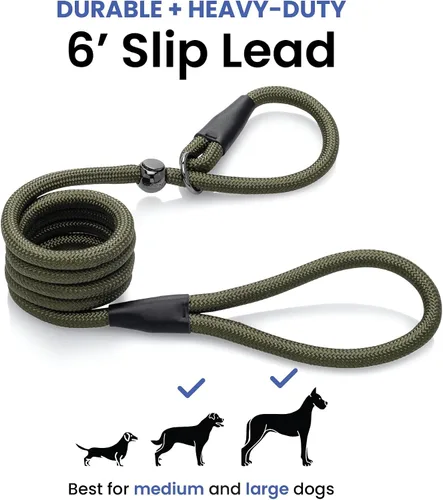Miniatura 3 de 4Knines Correa ajustable para perro – 3 en 1 antideslizante, fija y correa de entrenamiento – Cuerda de escalada resistente con bloqueo de palanca