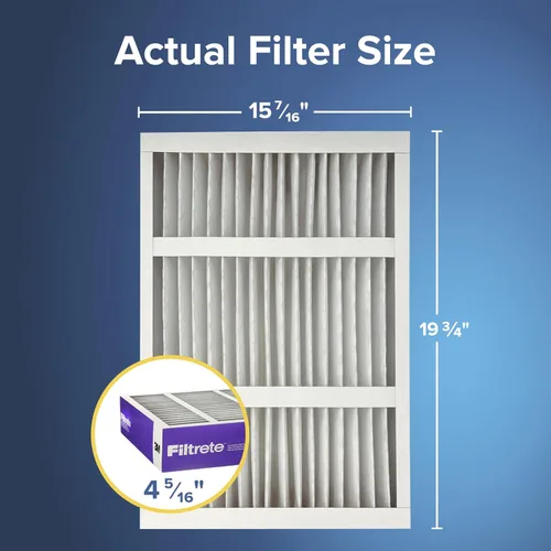 Miniatura 2 de Filtrete - Filtro de aire para horno y aire acondicionado de 16 x 20 x 4 pulgadas, MPR 1550, MERV 12, se adapta a Lennox y Honeywell, filtro