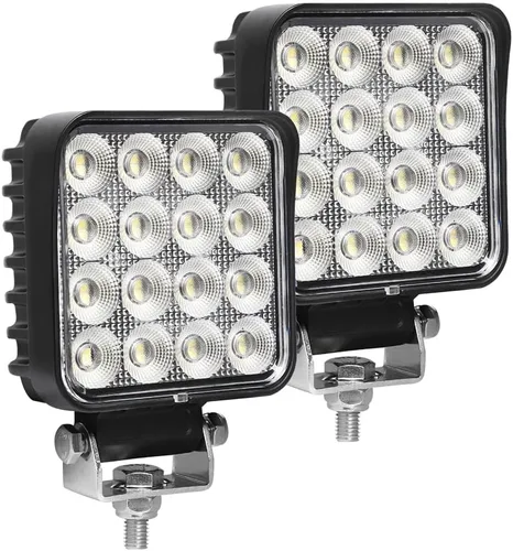 Miniatura 7 de Luces LED impermeables de trabajo para camión, barra de luz LED de inundación de 150°, luces todoterreno de 90 W, 4200 lúmenes, barra de luz LED