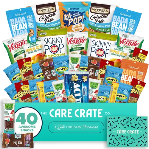 Miniatura 13 de Paquete de cuidado de caja de aperitivos pequeña (paquete variado de 31 piezas), papas fritas, dulces, cacahuetes, palomitas de maíz, galletas
