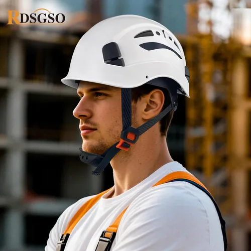 Miniatura 7 de Casco de seguridad industrial RGS-8C rejillas de ventilación ajustables, suspensión de 6 puntos, transpirables, ligeros, cascos para construcción