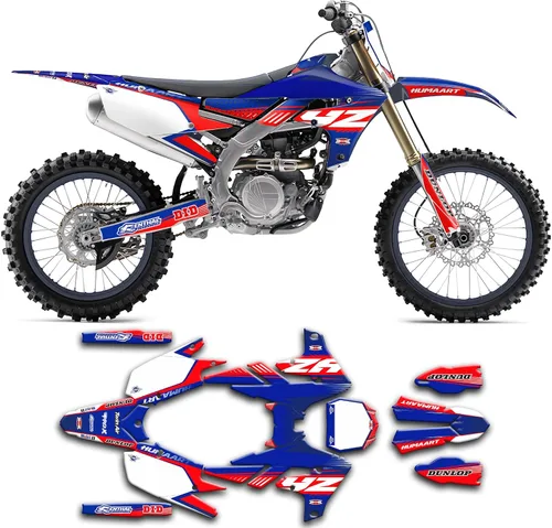 Miniatura 10 de juego de calcomanías para YZF250 YZ250F 2019 2020 2021 2022 2023, YMYZF25194518N001-KO