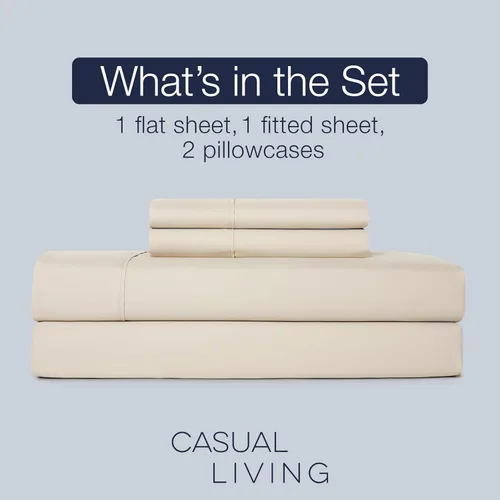 Miniatura 3 de Juego de sábanas tamaño individual XL de 4 piezas con 2 fundas de almohada envolventes, sábanas de microfibra suave de bolsillo profundo