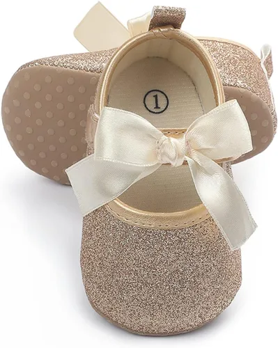 LAFEGEN Zapatos de bebé para niña, antideslizantes, suela suave, de piel sintética, para bebé, Mary Jane, zapatos planos para primeros pasadores,